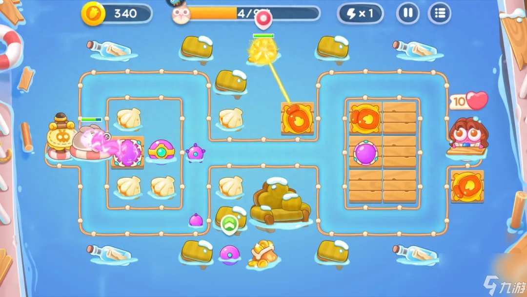 保卫萝卜4阿波尼克号42关攻略图解大全-第42关完美通关方法 每日一条