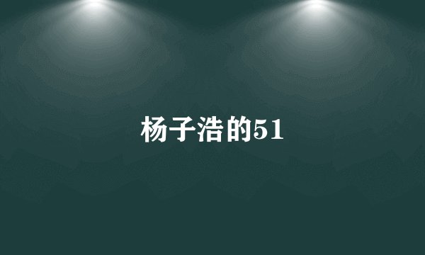 杨子浩的51