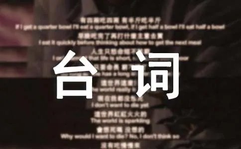 《剑雨》的台词