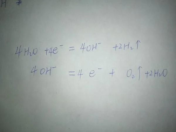 电解装置中h2o和h 被还原有什么区别