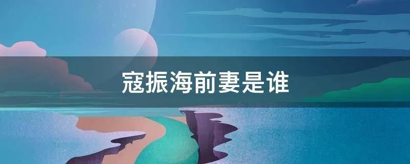 寇振海前妻是谁