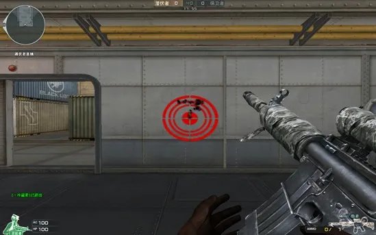 身着雪装的M4A1隐袭 CF丛林野战军