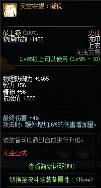 《DNF》95天空套属性介绍