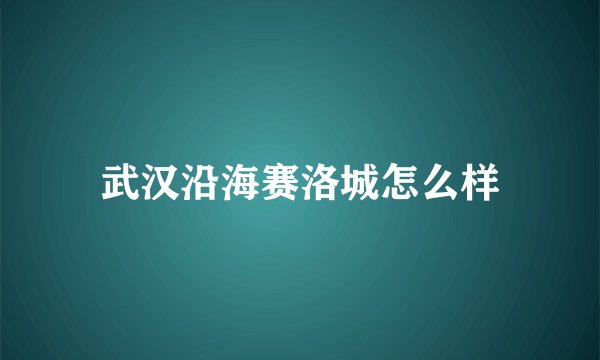 武汉沿海赛洛城怎么样