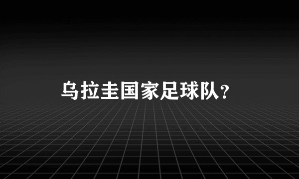 乌拉圭国家足球队？