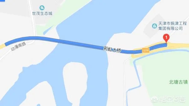 天津彩虹桥的具体位置在哪里？