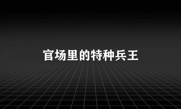 官场里的特种兵王