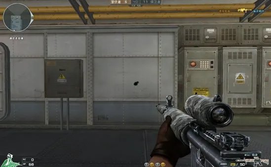 身着雪装的M4A1隐袭 CF丛林野战军