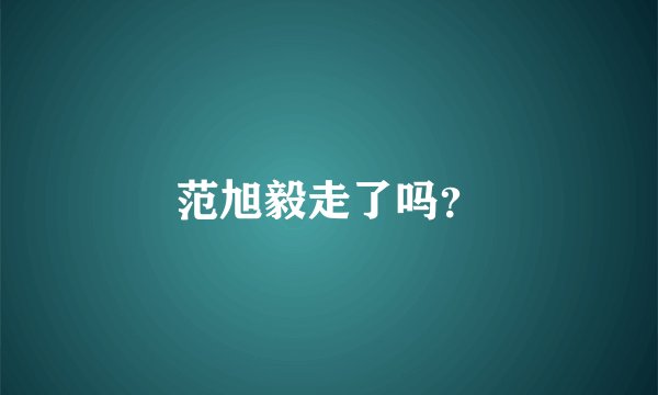 范旭毅走了吗？