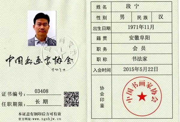 书法家段宁简介