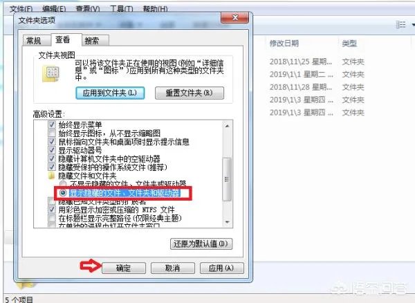 怎么打开隐藏文件？