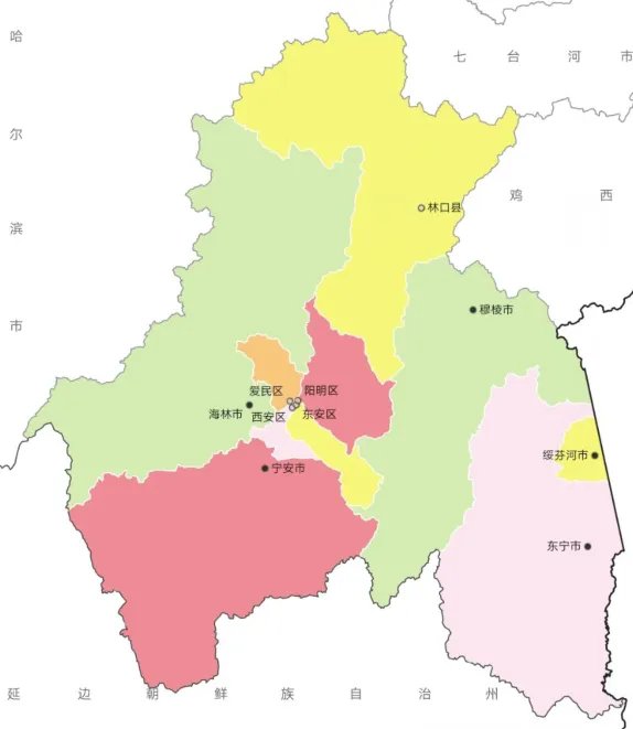 黑龙江省牡丹江市有几个区？