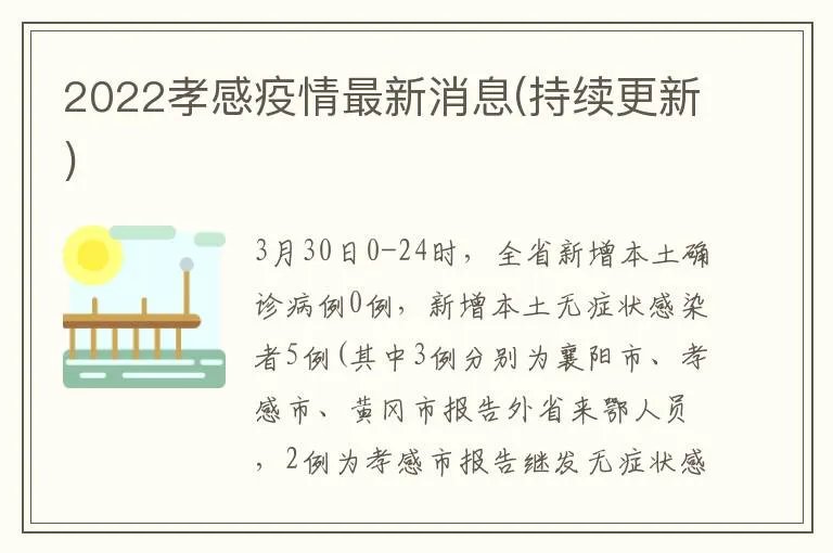 2022孝感疫情最新消息(持续更新)