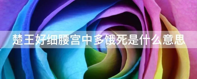 楚王好细腰宫中多饿死是什么意思