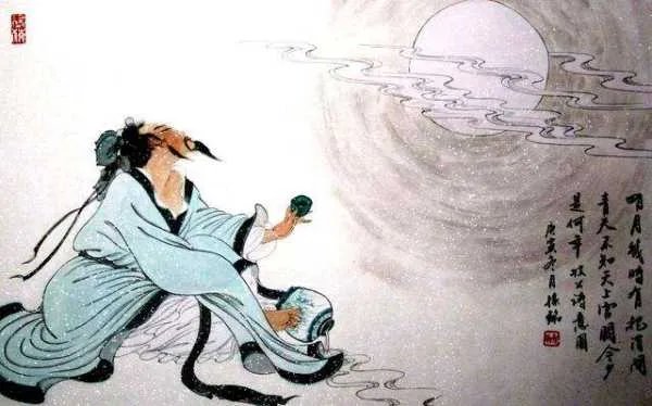 青天有月来几时，我今停杯一问之意思