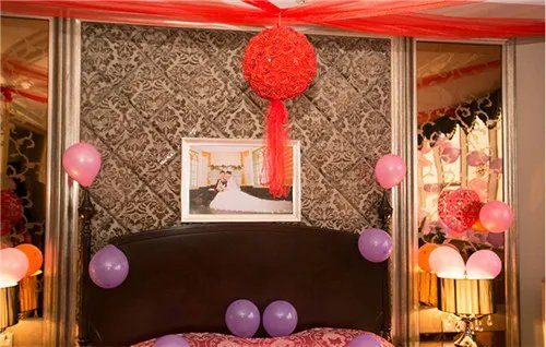 结婚新房气球布置图片  如何用气球布置结婚新房