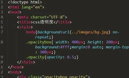 css透明度，css图片透明度设置方法