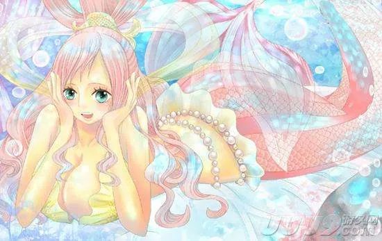 漂亮的红尾美人鱼，或者红鲤鱼图，最好是动漫图