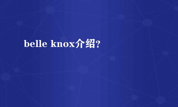 belle knox介绍?