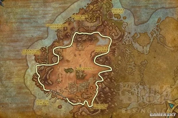 《魔兽世界》8.0采矿路线图 魔兽世界8.0采矿地图