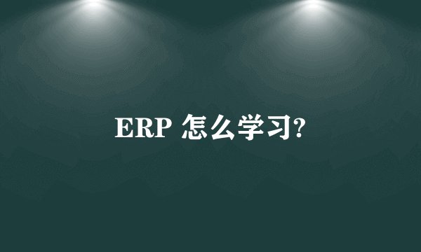 ERP 怎么学习?