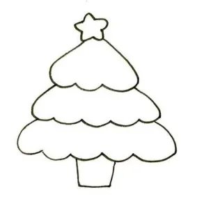 手机画圣诞树简单又好看