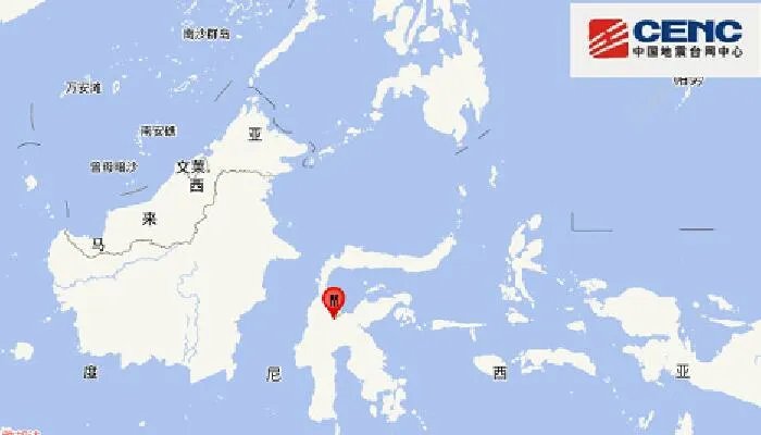 印尼地震最新消息：苏拉威西岛发生5.4级地震