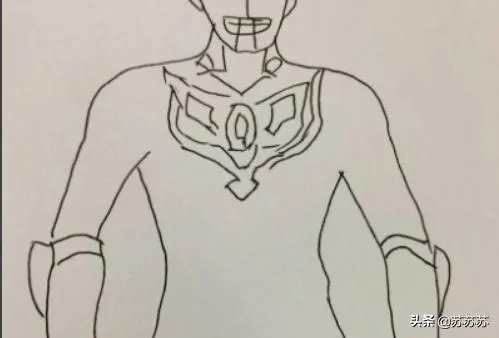 初代奥特曼简笔画图片