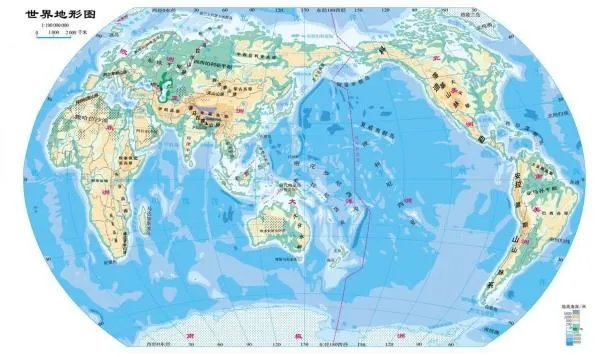 中国山脉地形图高清版