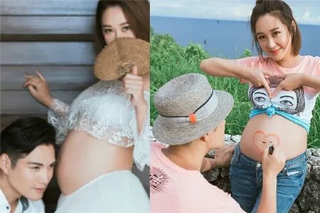 杜若溪孕照曝光  夫妻二人搞怪演绎