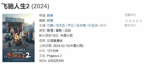 《飞驰人生2》豆瓣首批评价出炉：好看程度超越首部
