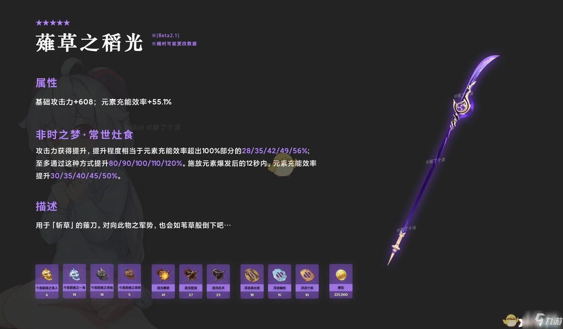 原神2.1up武器池up时间及顺序