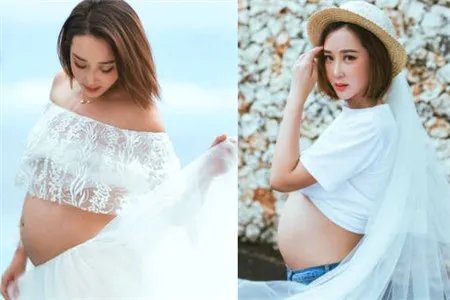 杜若溪孕照曝光  夫妻二人搞怪演绎