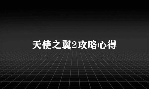 天使之翼2攻略心得