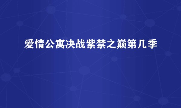 爱情公寓决战紫禁之巅第几季