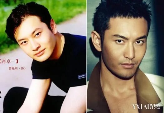 黄晓明整容前后照片对比“肉脸照”曝光