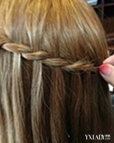 瀑布辫编发教程图解