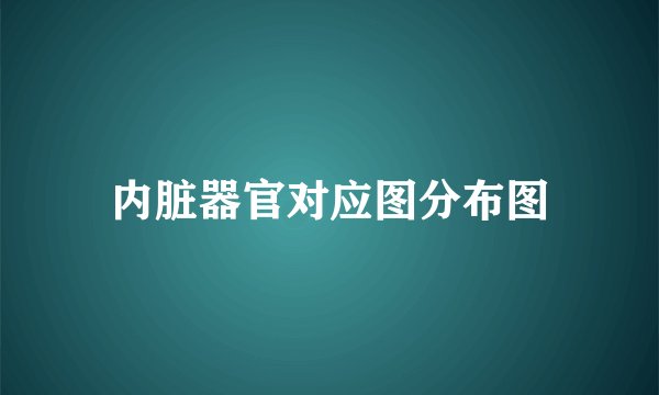 内脏器官对应图分布图