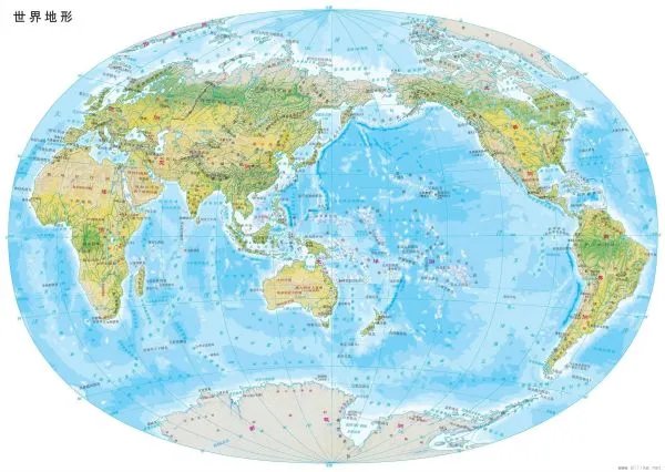 中国山脉地形图高清版