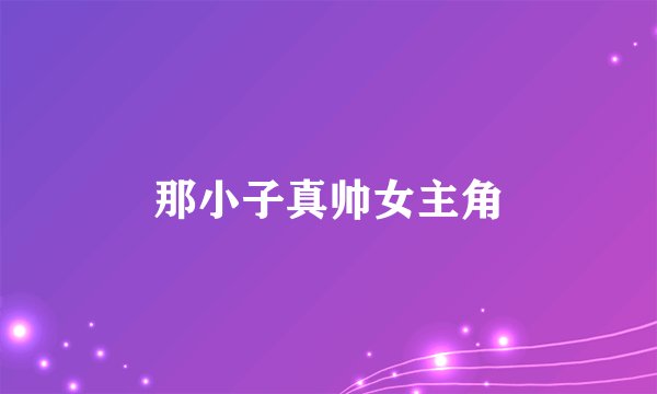 那小子真帅女主角