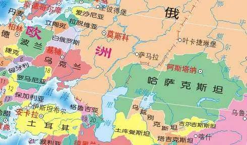 乌克兰位置世界地图