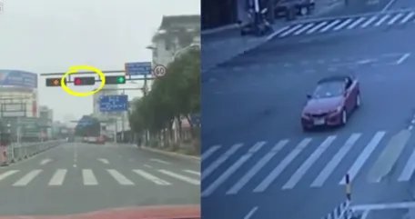 男子驾无牌宝马连闯4个红灯被如何处罚？