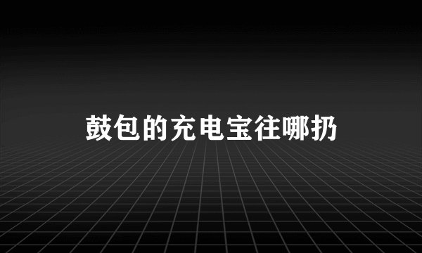 鼓包的充电宝往哪扔