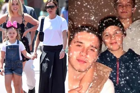 小七为小贝洗头 长发披肩穿红色裙子超可爱