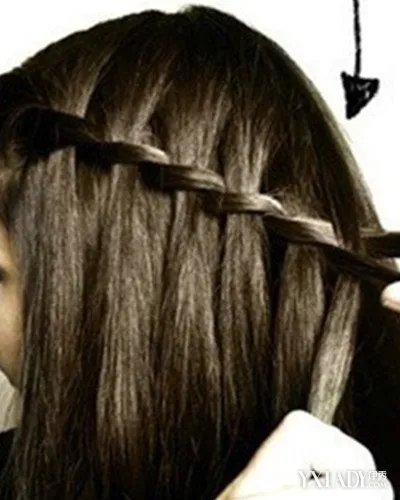 瀑布辫编发教程图解