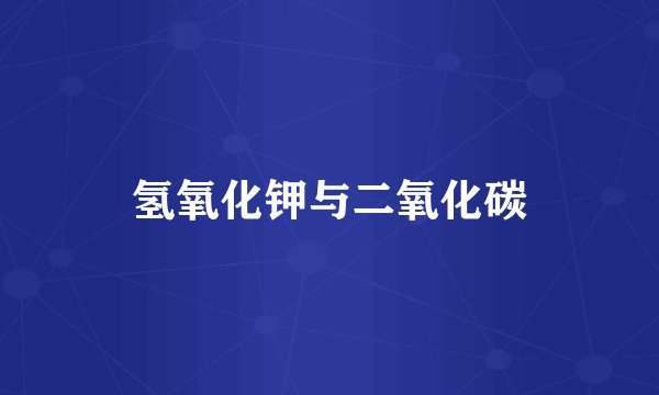 氢氧化钾与二氧化碳