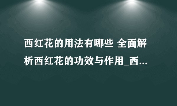 西红花的用法有哪些 全面解析西红花的功效与作用_西红花是什么_西红花的用法和用量