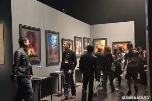 暴雪嘉年华2013：暴雪艺术画廊组图 原画、雕塑一应俱全