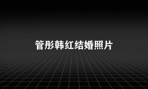 管彤韩红结婚照片