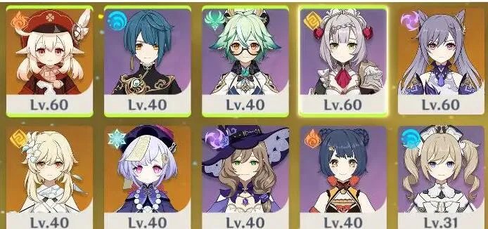 原神45级刷圣遗物角色阵容推荐